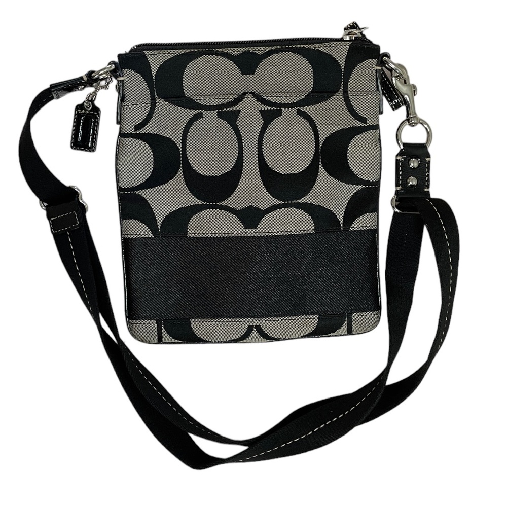 Black and Gray Coach Crossbody Bag